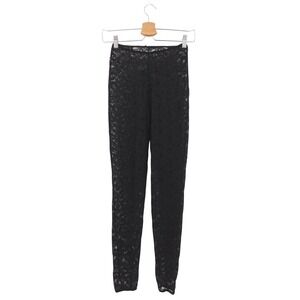 VTG DKNY‎ Donna Karan New York Black Lace Leggings Pants Size S